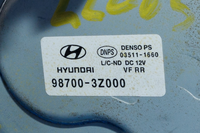 Viskermotor bakrute til Hyundai i40 2012-2017 (DENSO|03511-1660|98700-3Z000|)