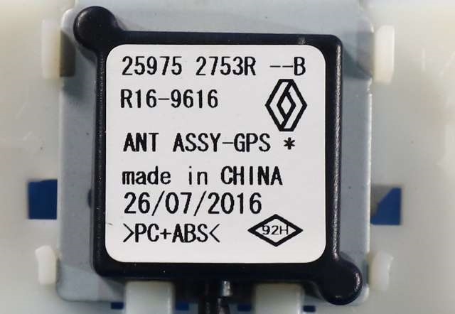 Antenne navigasjon til Renault Clio 2016-2019 (Type IV, Fase 2) (RENAULT|2597 42753R|)