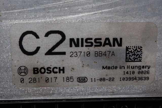 Styreenhet motor til Nissan Qashqai 2010-2014 (Type I, Fase 2) (BOSCH|0 281 017 185|23710-BB47A|)