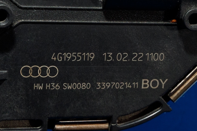 Viskermotor frontrute komplett m/overføring til Audi A6 2011-2014 (Type IV, Fase 1) (C7) (C7) (VAG|4G1 955 023 A|)