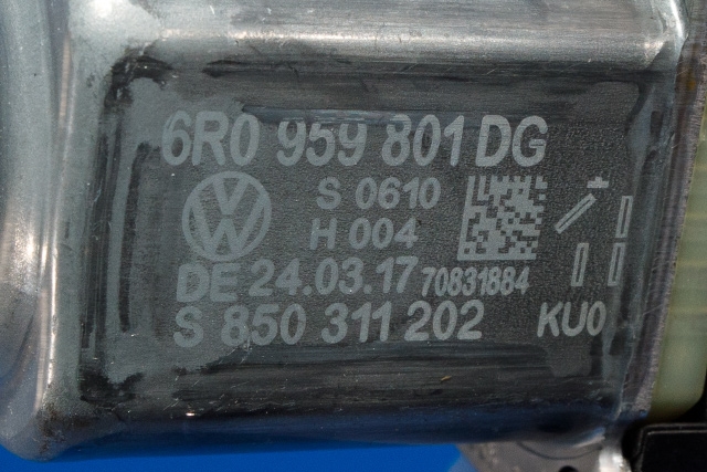 Ruteheis, kun motor, venstre foran til VW Polo 2014-2017 (Type V, Fase 2)  (VAG|6R0 959 801 DG|)