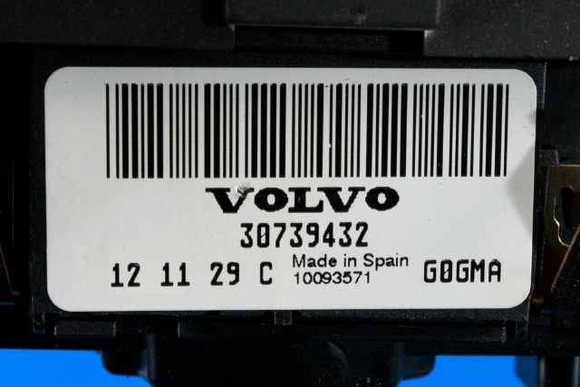 Bryter lys til Volvo V60 2010-2013 (Type I, Fase 1)  (VOLVO|30739432|)