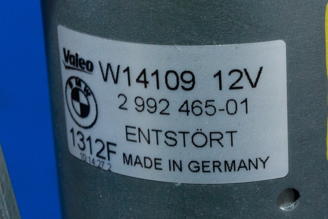 Viskermotor frontrute komplett m/overføring til BMW X1 2009-2015 (E84) (E84) (BMW|2 992 465|)