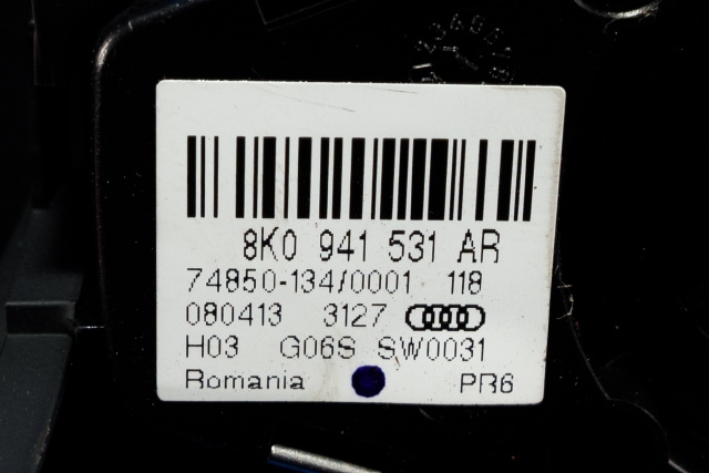 Bryter lys til Audi A4 2007-2014 (Type IV) (B8) (B8) (VAG|8K0 941 531 AR|)