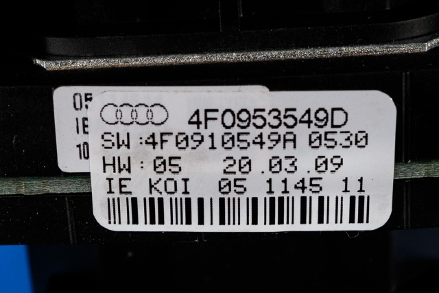 Bryter combi til Audi A6 2008-2011 (Type III, Fase 2) (C6) (C6) (VAG|4F0 953 549 D|)