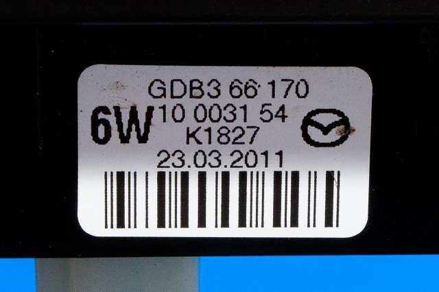 Bryter diverse til Mazda 6 2010-2013 (Type II, Fase 2)  (MAZDA|GDB3-66-170|)