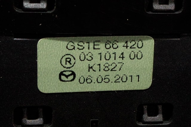 Bryter setevarme til Mazda 6 2010-2013 (Type II, Fase 2)  (MAZDA|GS1E-66-420|)
