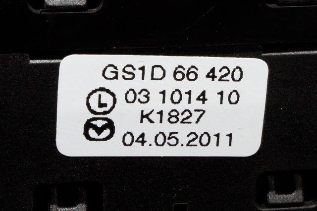 Bryter setevarme til Mazda 6 2010-2013 (Type II, Fase 2)  (MAZDA|GS1D-66-420|)