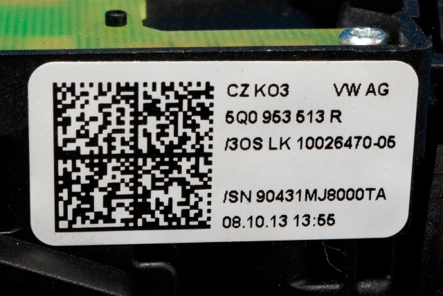 Bryter combi til Škoda Octavia 2013-2016 (Type III, Fase 1)  (VAG|5Q0 953 507 AC|)