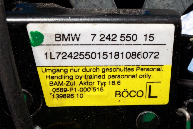 Panserlås til BMW 2-Serie, Active/Gran Tourer 2014-->> (F45/F46) (F45/F46) (BMW|7 242 550-15|)