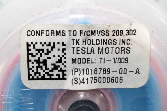 Sikkerhetsbelte bak høyre til Tesla Model S 2013-2016 (Fase 1)  (TESLA|1018789-00-A|)