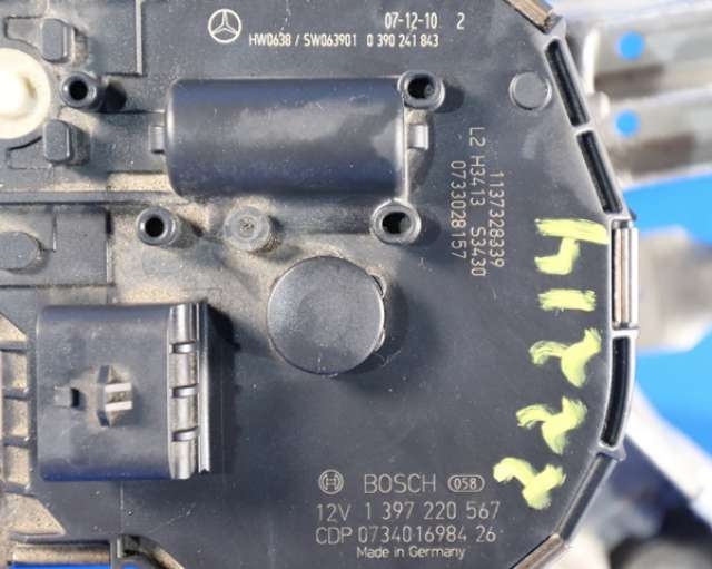Viskermotor frontrute komplett m/overføring til Mercedes C-Klasse 2007-2011 (Fase 1) (W204) (W204) (BOSCH|1 397 220 567|)