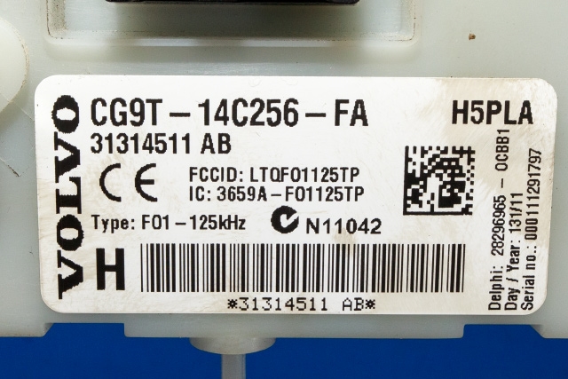 Sikringsboks til Volvo XC70 2008-2013 (Type II, Fase 1) (FORD|CG9T-14C256-FA|31314511 AB|)