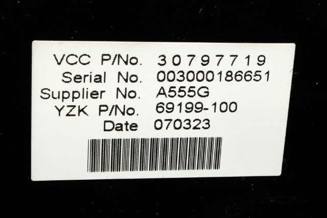 Instrument kjørecomputer til Volvo V50 2007-2012 (Fase 2)  (YAZAKI|69199-100|30797719|)
