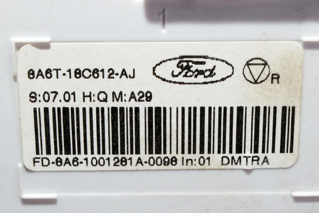 Varmeapparat betjening til Ford Fiesta 2008-2012 (Type VI, Fase 1) (FORD|8A6T-18C612-AJ|)