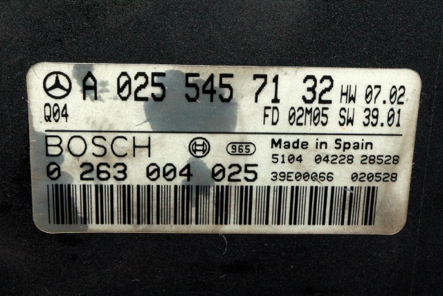 Styreenhet parkering til Mercedes E-Klasse 2002-2006 (Fase 1) (W211) (W211) (BOSCH|0 263 004 025|A 025 545 71 32|)