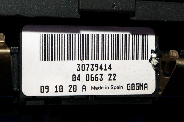 Bryter lys til Volvo V70 2007-2013 (Type III, Fase 1) (VOLVO|30739414|)