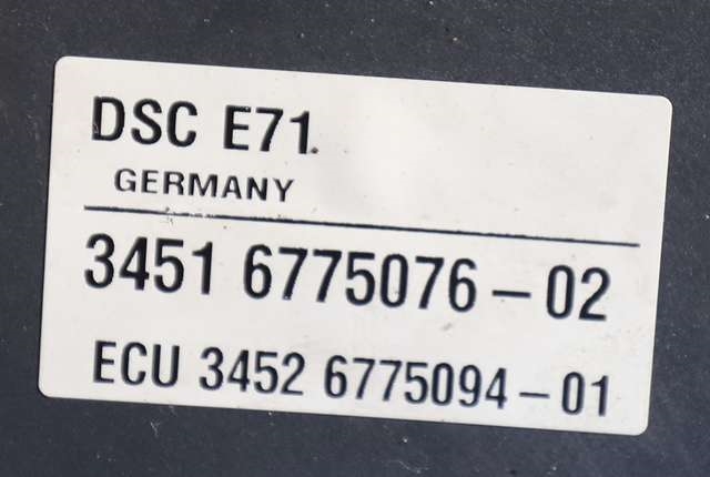 ABS sentral til BMW X6 2008-2014 (E71/E72) (E71/E72) (BOSCH|0 265 250 240|34.51-6 775 087|)