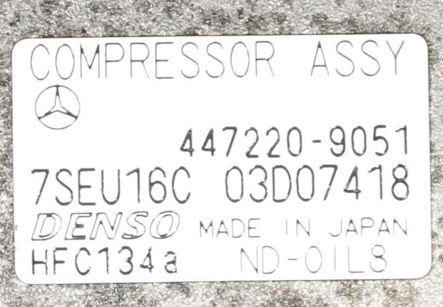 Aircondition kompressor til Mercedes E-Klasse 2002-2006 (Fase 1) (W211) (W211) (DENSO|447220-9051|)