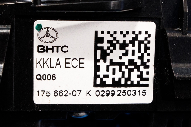 Varmeapparat betjening til Mercedes B-Klasse, electric drive 2014-2018 (W242) (W242) (HELLA|5HB 011 631-06|A 242 900 93 01|)