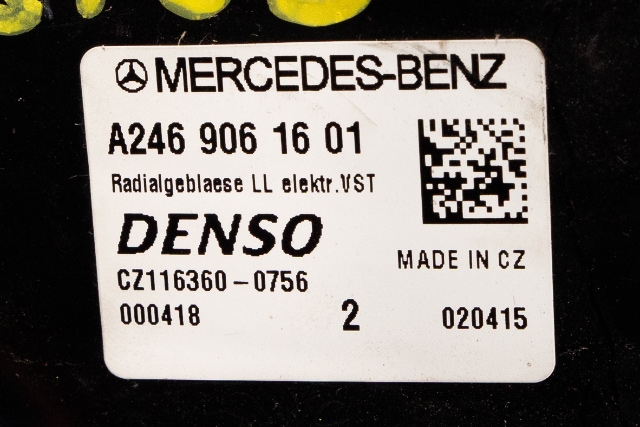 Varmeapparat motor til Mercedes B-Klasse, electric drive 2014-2018 (W242) (W242) (MERCEDES|A 246 906 16 01|)