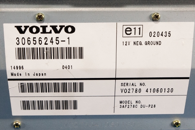 Instrument head-up display (HUD) til Volvo XC90 2002-2006 (Type I, Fase 1)  (VOLVO|30656245-1|)