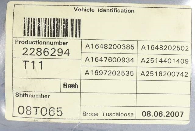 Ruteheis venstre foran til Mercedes GL 2006-2012 (X164) (X164) (MERCEDES|A 251 820 07 42|)