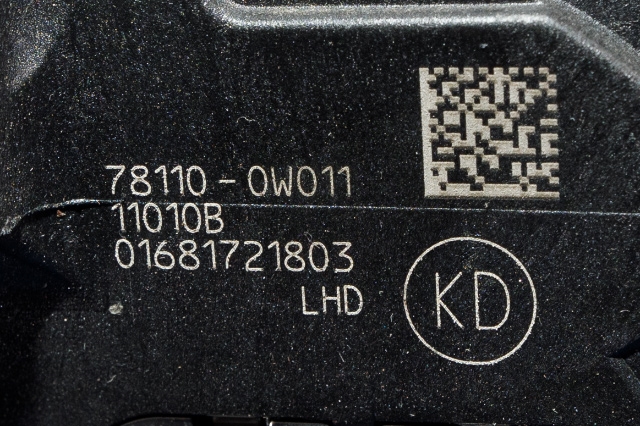 Pedal gass til Toyota RAV4 2009-2013 (Type III, Fase 2)  (TOYOTA|78110-0W011|)
