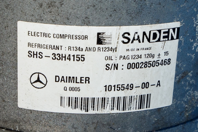 Aircondition kompressor elbil til Mercedes B-Klasse, electric drive 2014-2018 (W242) (W242) (TESLA|1015549-00-A|)