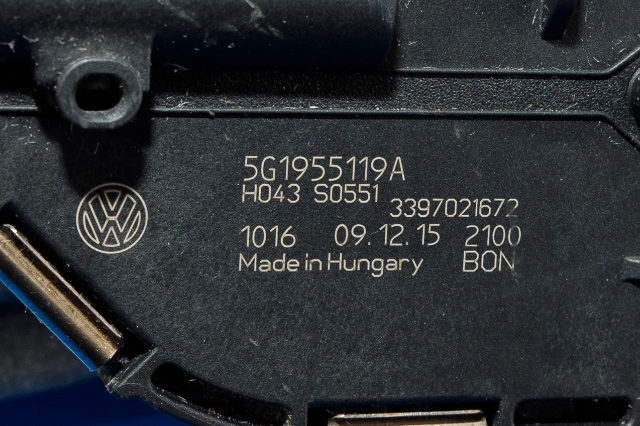 Viskermotor frontrute komplett m/overføring til VW e-Golf 2014-2017 (Fase 1)  (VAG|5G1 955 023 C|)