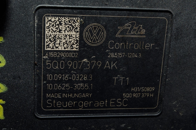 ABS sentral til VW e-Golf 2014-2017 (Fase 1)  (VAG|5Q0 614 517 AL|5Q0 907 379 AK|)