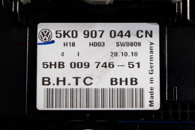 Varmeapparat betjening til VW Touran 2010-2015 (Type I, Fase 3) (HELLA|5HB 009 746-51|5K0 907 044 CN|)