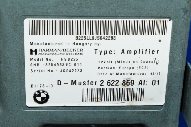 Bilstereo forsterker til BMW i3 2013-2022 (BMW|2 622 869|)