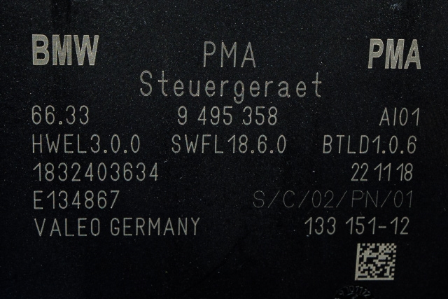 Styreenhet parkering til BMW i3 2013-2022 (BMW|66.33-9 495 358|)