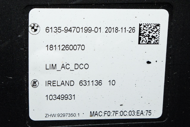 Styreenhet diverse til BMW i3 2013-2022 (LUK|63 1136 10|61.35-9 470 199|)