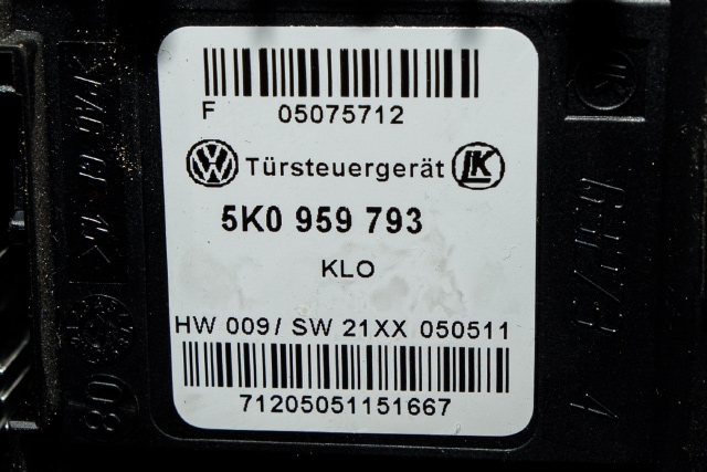 Ruteheis, kun motor, venstre foran til Škoda Octavia 2009-2013 (Type II, Fase 2) (VAG|1T0 959 701 T|)
