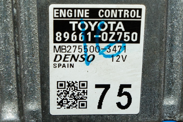 Styreenhet motor til Toyota Auris 2013-2015 (Type II, Fase 1)  (DENSO|275500-3471|89661-0Z750|)