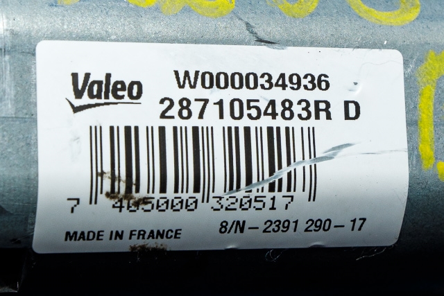 Viskermotor bakrute til Renault Zoe 2013-2019 (Fase 1) (RENAULT|2871 05483R|)