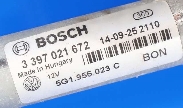 Viskermotor frontrute komplett m/overføring til VW Golf VII 2012-2017 (Fase 1)  (VAG|5G1 955 023 C|)