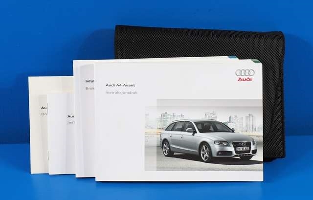 Instruksjonsbok til Audi A4, 2007-2014 (Type IV) (B8) (B8)