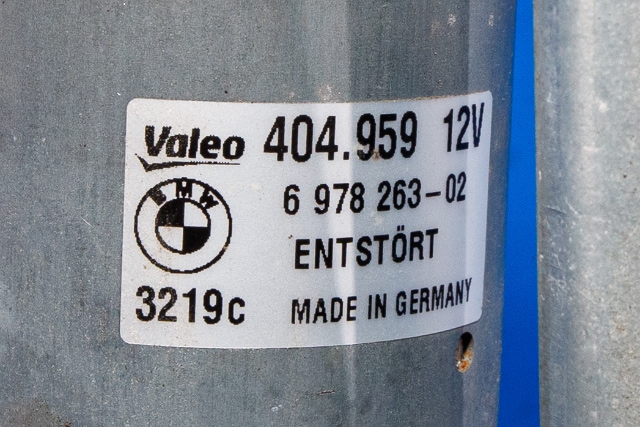 Viskermotor frontrute komplett m/overføring til BMW 3-Serie 2005-2011 (E90/E91/E92/E93) (E90/E91/E92/E93) (BMW|6 978 263|)