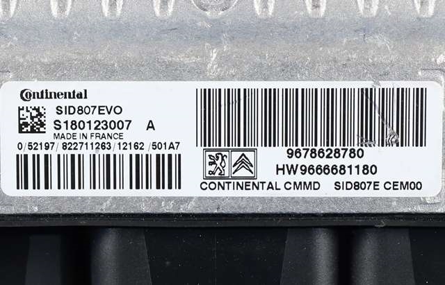Styreenhet motor til Peugeot 508 2011-2014 (Type I, Fase 1) (CONTINENTL|S180123007|96 786287 80|)