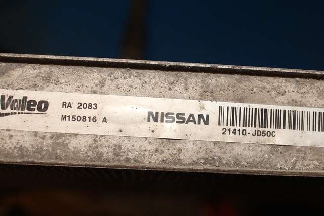 Radiator (manuell gir) til Nissan Qashqai 2010-2014 (Type I, Fase 2) (NISSAN|21410-JD50C|)