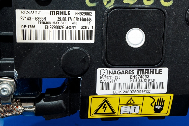Varmeapparat PTC-heater til Renault Zoe 2013-2019 (Fase 1) (RENAULT|2714 35855R|)