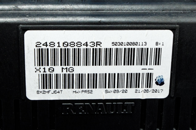 Instrumentpanel til Renault Zoe 2013-2019 (Fase 1)  (RENAULT|2481 08843R|)