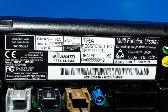 Bilstereo navigasjon skjerm til Renault Zoe 2013-2019 (Fase 1) (RENAULT|2591 52544R|)