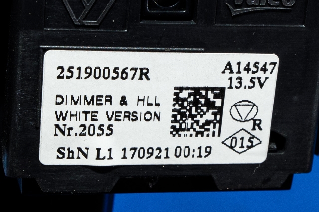 Bryter diverse til Renault Zoe 2013-2019 (Fase 1)  (RENAULT|2519 00567R|)