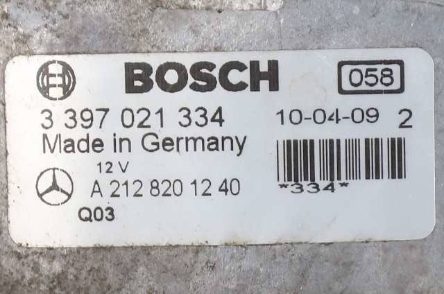Viskermotor frontrute komplett m/overføring til Mercedes E-Klasse 2009-2013 (Fase 1) (W212) (W212) (BOSCH|1 397 220 567|)
