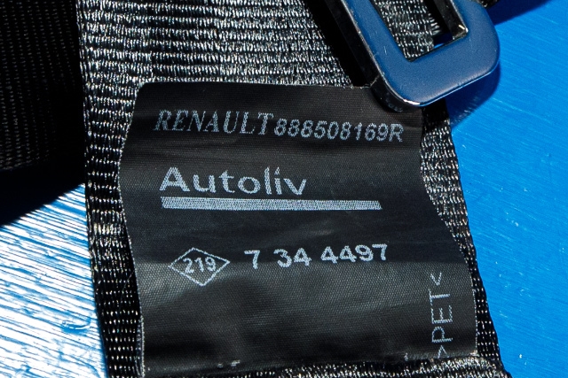 Sikkerhetsbelte bak midtre til Renault Zoe 2013-2019 (Fase 1)  
