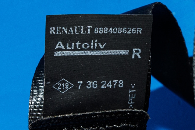 Sikkerhetsbelte bak høyre til Renault Zoe 2013-2019 (Fase 1)  